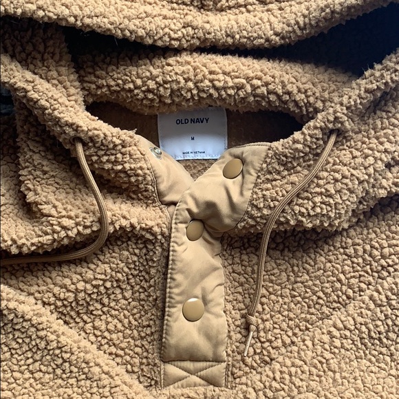 1/4 button Sherpa hoodie ✨ - Picture 3 of 5